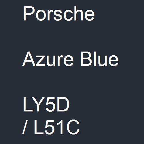 Porsche, Azure Blue, LY5D / L51C.